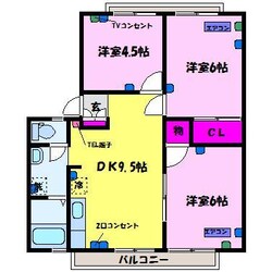 クローネ立山の物件間取画像